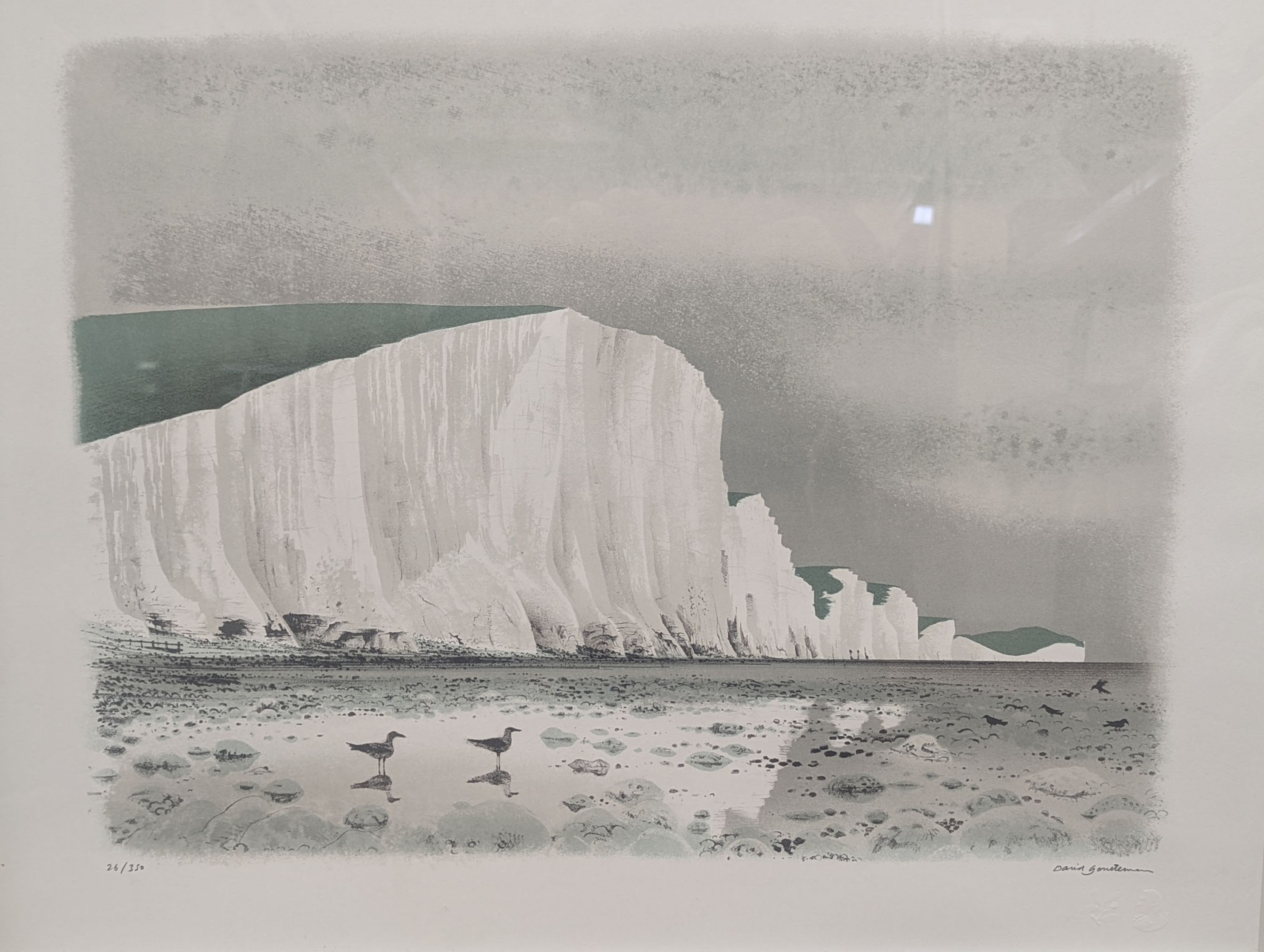 David Gentleman (b.1930), lithograph, The Seven Sisters, signed in pencil, 26/350, 48 x 61cm